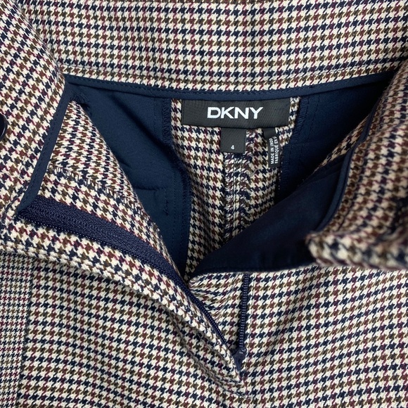 DKNY Womenʻs Gingham Wide Leg Capri Size 4 - Picture 4 of 8